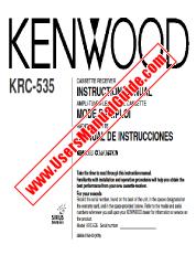 Vezi KRC-535 pdf Engleză Manual de utilizare
