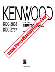View KDC-Z838 pdf English User Manual