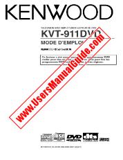 Voir KVT-911DVD pdf Manuel de l'utilisateur Français