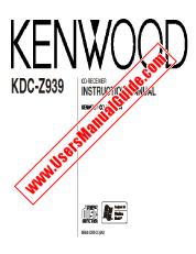 Ver KDC-Z939 pdf Manual de usuario en ingles