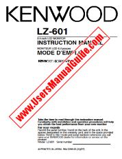 Vezi LZ-601 pdf Engleză, franceză Manual de utilizare