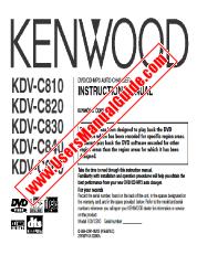 Vezi KDV-C830 pdf Engleză Manual de utilizare