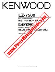 Ver LZ-7500 pdf Inglés, francés, alemán Manual de usuario