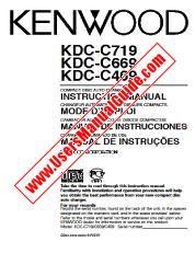 View KDC-C719 pdf English, French, Spanish, Portugal User Manual