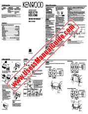 Vezi KDC-C719 pdf Engleză, Taiwan Manual de utilizare