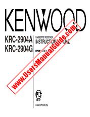 Ver KRC-2904A pdf Manual de usuario en ingles