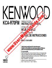 Vezi KCA-R70FM pdf Engleză Manual de utilizare