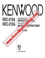 View KRC-21SA pdf English, Spanish User Manual