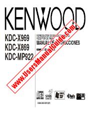 View KDC-X869 pdf Spanish User Manual