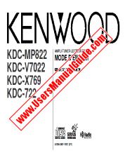 Vezi KDC-X769 pdf Franceză (revizuit pag. 18) Manual de utilizare