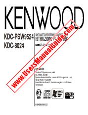 Ver KDC-PSW9524 pdf Manual de usuario italiano