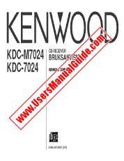Ver KDC-7024 pdf Sueco (Revised P.17) Manual del usuario