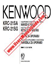 Ver KRC-21SA pdf Checo, húngaro, croata, esloveno Manual del usuario