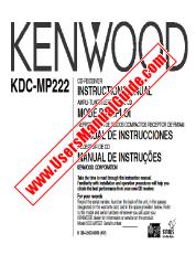 Vezi KDC-MP222 pdf Engleză, franceză, spaniolă, Portugalia Manual de utilizare