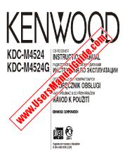 Ver KDC-M4524G pdf Inglés, ruso, Polonia, checo Manual del usuario