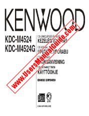 Ver KDC-M4524G pdf Húngaro, croata, sueco, finlandés Manual del usuario