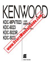 Ver KDC-5023 pdf Manual de usuario de Taiwan