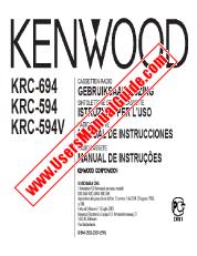 Vezi KRC-694 pdf Olandeză, italiană, spaniolă, Portugalia Manual de utilizare