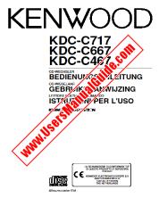 Vezi KDC-C467 pdf Germană, olandeză, Manual de utilizare italiană