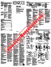 Ver KAC-6401 pdf Alemán, Holandés Manual De Usuario