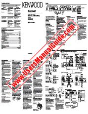 View KAC-6401 pdf English, Taiwan User Manual