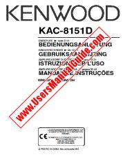 Visualizza KAC-8151D pdf Tedesco, olandese, italiano, Portogallo Manuale utente