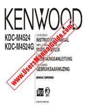 Ver KDC-M4524 pdf Inglés, francés, alemán, holandés Manual del usuario