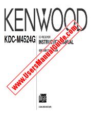 Ver KDC-M4524G pdf Manual de usuario en ingles