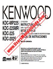 Vezi KDC-MP225 pdf Engleză, franceză, Manual de utilizare spaniolă