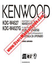 Vezi KDC-W4527 pdf Cehă, maghiară, slovenă Manual de utilizare