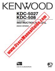 Voir KDC-508 pdf Manuel d'utilisation anglais
