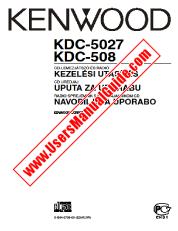 Vezi KDC-508 pdf Maghiară, croată, slovenă Manual de utilizare