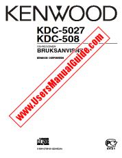 Ver KDC-508 pdf Manual de usuario en sueco