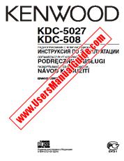 Voir KDC-5027 pdf Russie, Pologne, tchèque Manuel de l'utilisateur