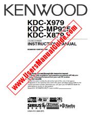 Voir KDC-MP925 pdf Manuel d'utilisation anglais
