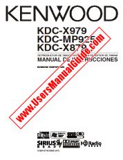 Voir KDC-MP925 pdf Manuel de l'utilisateur espagnole