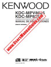 Voir KDC-MP825 pdf Manuel de l'utilisateur espagnole