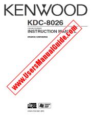 Voir KDC-8026 pdf Manuel d'utilisation anglais