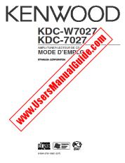 Visualizza KDC-W7027 pdf Manuale utente francese