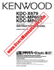 Ansicht KDC-X679 pdf Englisch Benutzerhandbuch