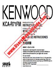 Ver KCA-R71FM pdf Inglés, francés, español, chino Manual de usuario