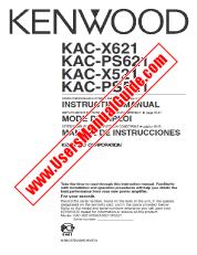 Ver KAC-PS621 pdf Inglés, Francés, Español Manual De Usuario