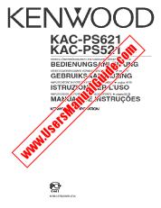 Voir KAC-PS621 pdf Allemand, néerlandais, italien, Portugal Manuel de l'utilisateur