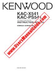 Voir KAC-X541 pdf Manuel d'utilisation anglais