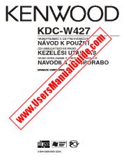 Ver KDC-W427 pdf Checo, Húngaro, Esloveno Manual De Usuario