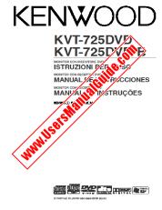 Ver KVT-725DVD pdf Manual de usuario italiano