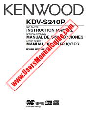 Visualizza KDV-S240P pdf Manuale utente inglese, spagnolo, portoghese