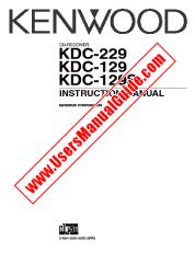 Voir KDC-129 pdf Manuel d'utilisation anglais