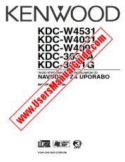 Ver KDC-W4031 pdf Manual de usuario esloveno