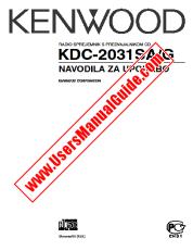 Voir KDC-2031SA/G pdf Slovène Manuel de l'utilisateur